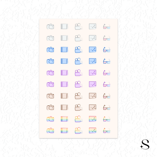 Line Icon Stickers - Picture