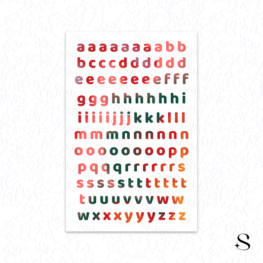 Letters and numbers stickers - Love & Rose