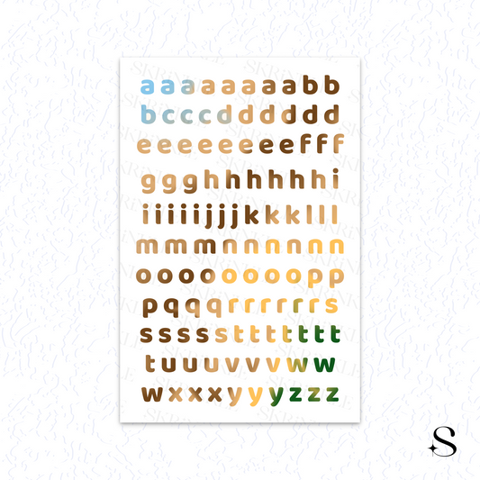 Letters and numbers stickers - Brews & Whisper