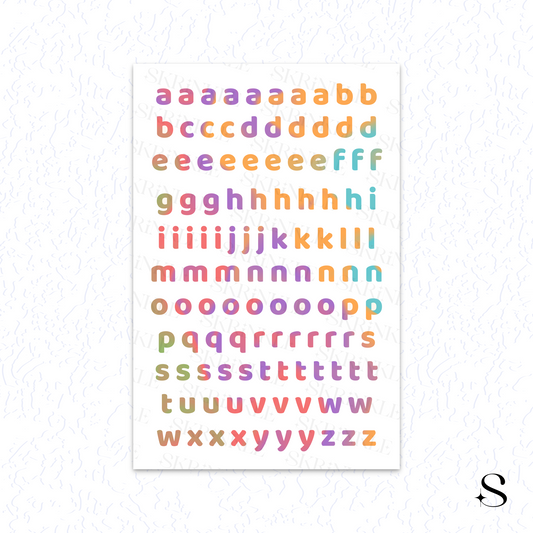 Letters and numbers stickers - Celebration
