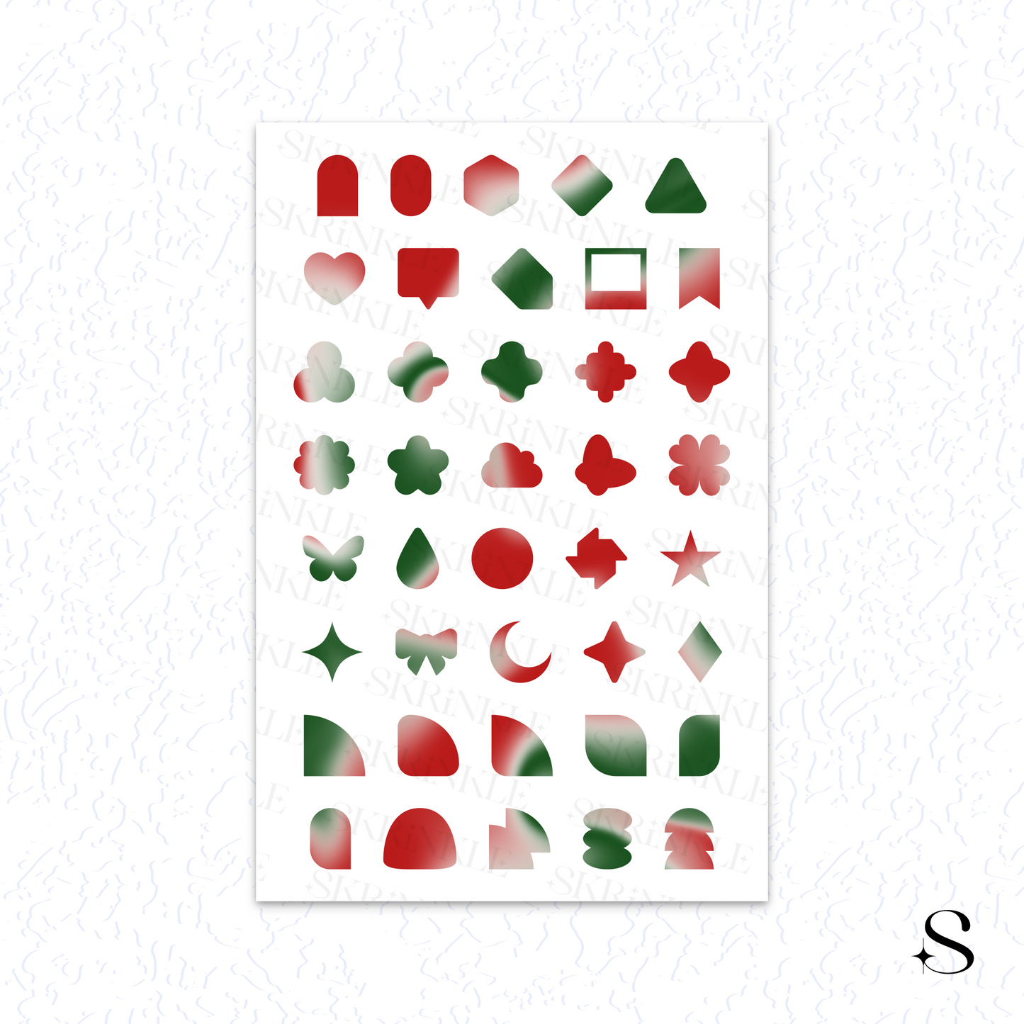Shapes Stickers - Christmas