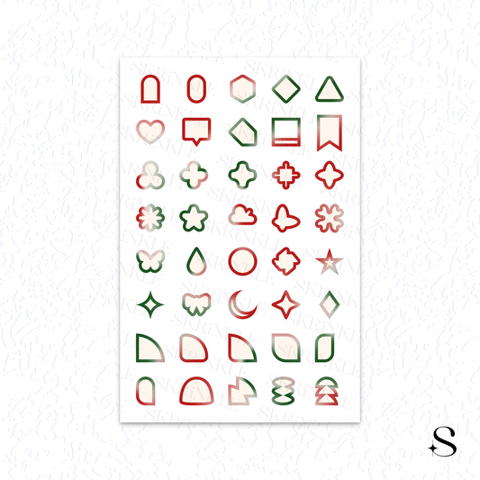 Shapes Stickers - Christmas