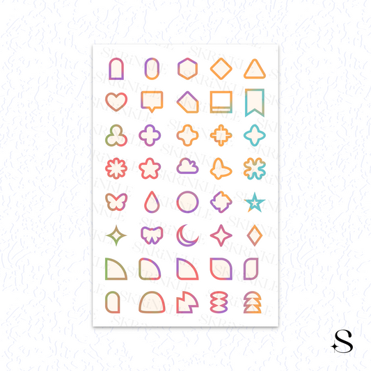 Shapes Stickers - Celebration