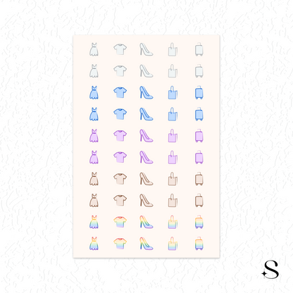 Line Icon Stickers - Travel