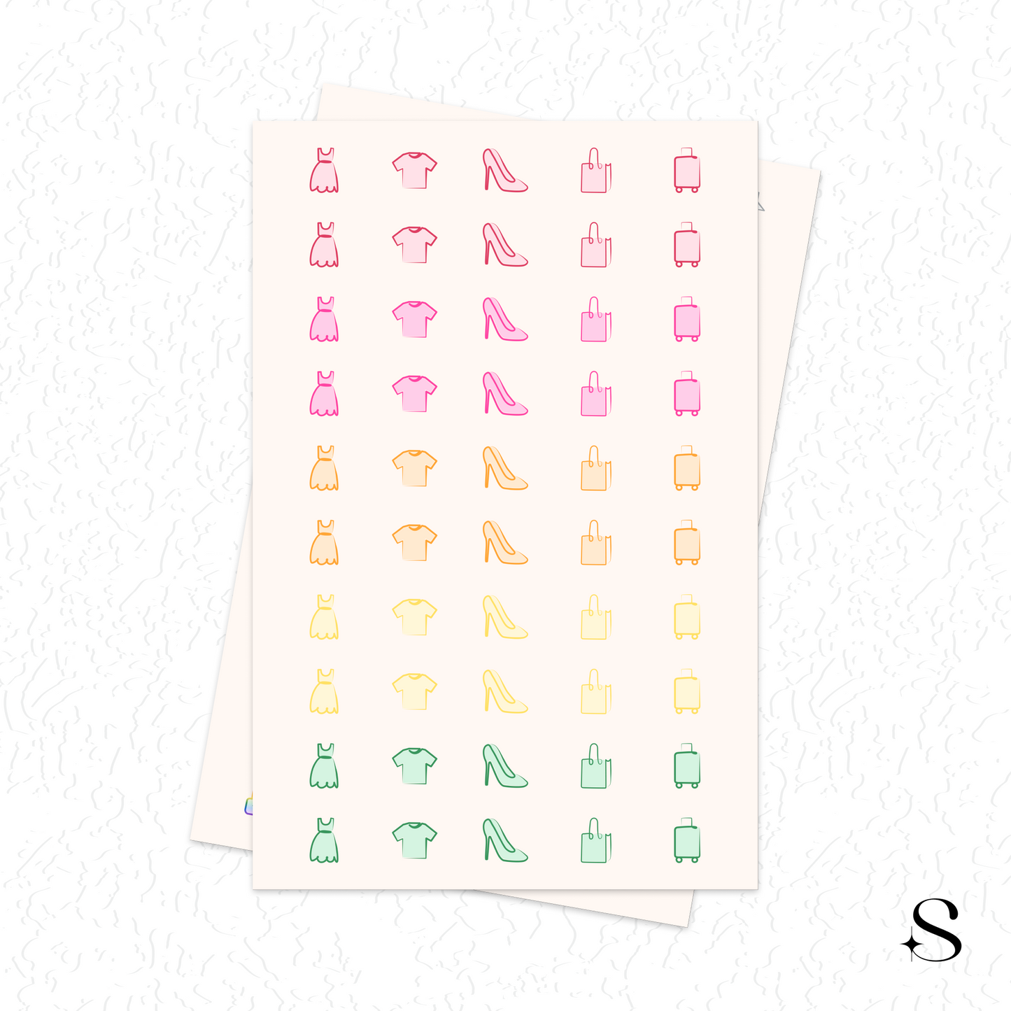 Line Icon Stickers - Travel