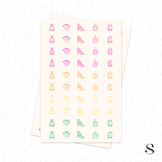 Line Icon Stickers - Travel