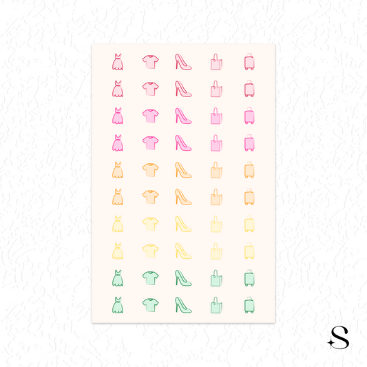 Line Icon Stickers - Travel