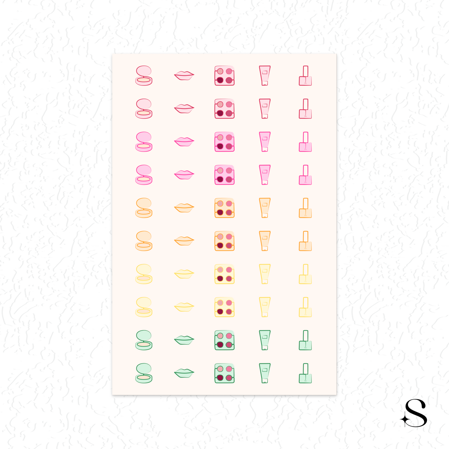 Line Icon Stickers - Touchup