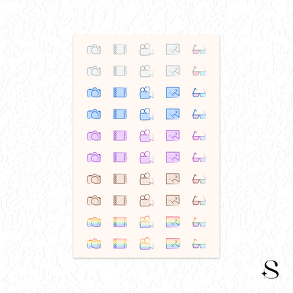 Line Icon Stickers - Picture