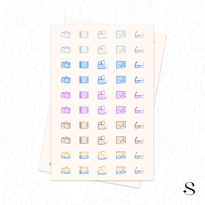 Line Icon Stickers - Picture