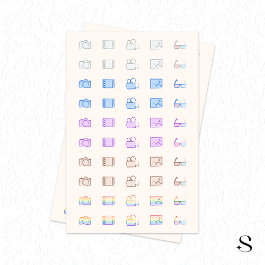 Line Icon Stickers - Picture