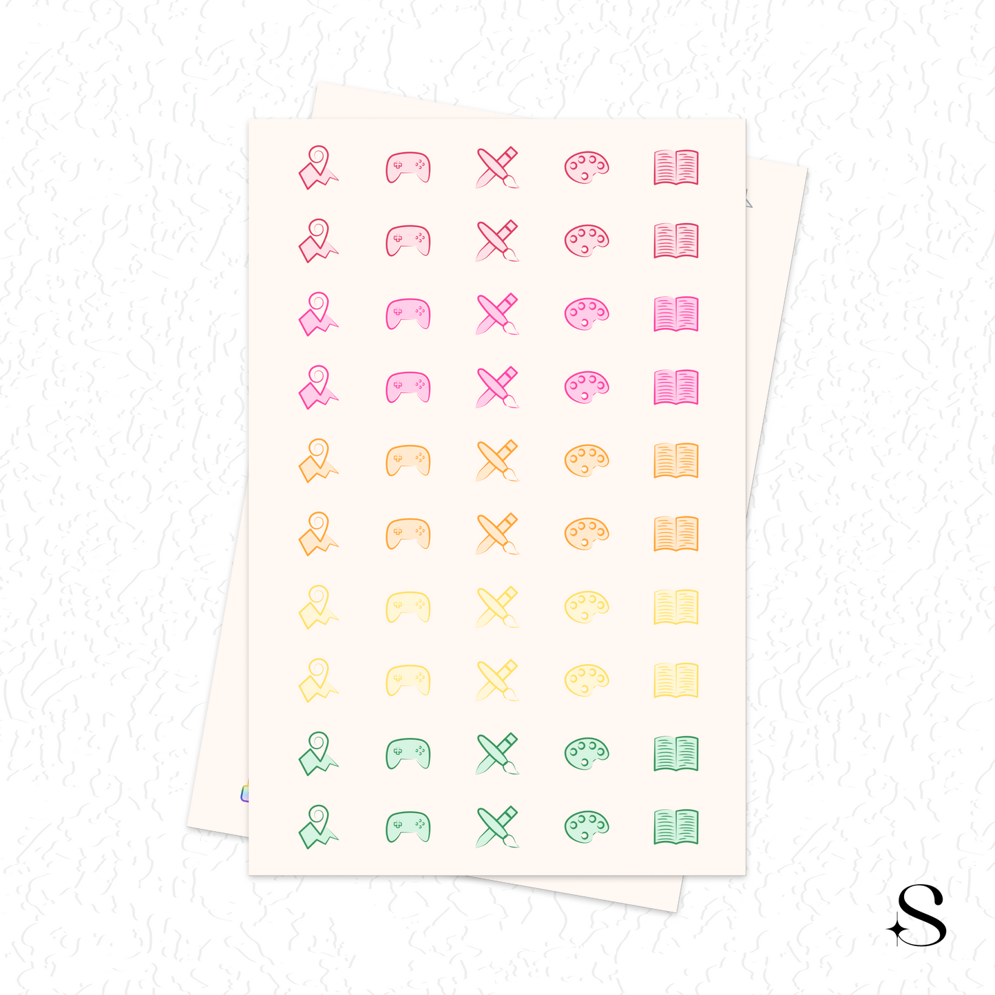 Line Icon Stickers - Fun