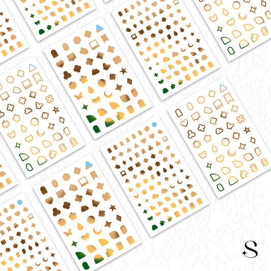 Shapes Stickers - Brews & Whisper