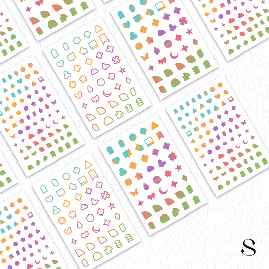 Shapes Stickers - Celebration