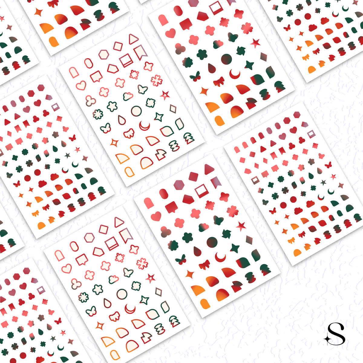 Shapes Stickers - Love & Rose