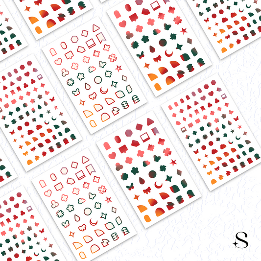 Shapes Stickers - Love & Rose