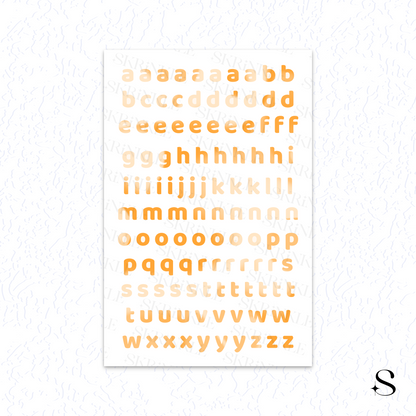 Letters and numbers stickers