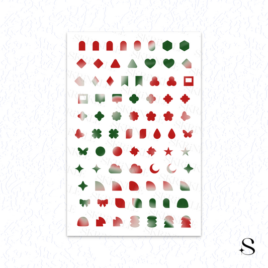 Shapes Stickers - Christmas