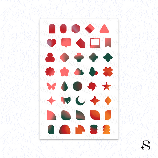 Shapes Stickers - Love & Rose