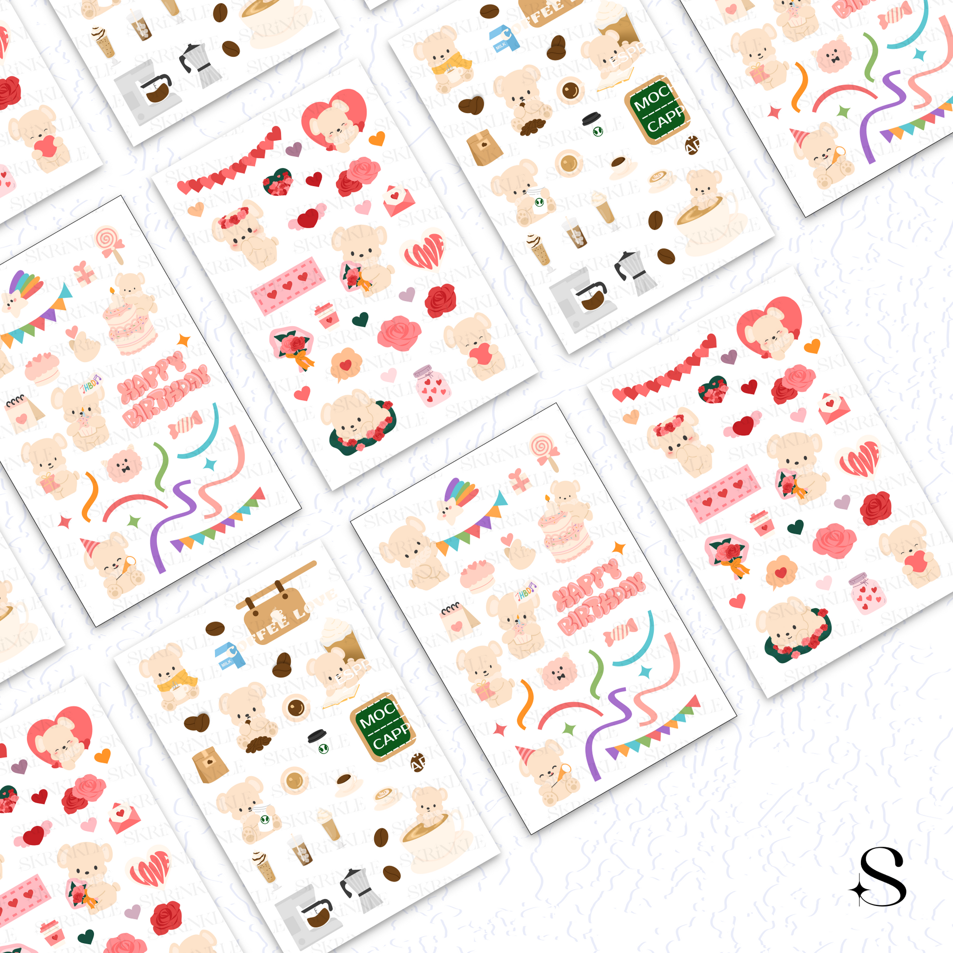 Eunho cute journal stickers bulk