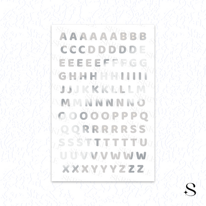 Letters and numbers stickers