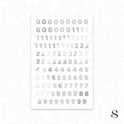 Letters and numbers stickers