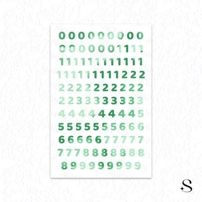 Letters and numbers stickers