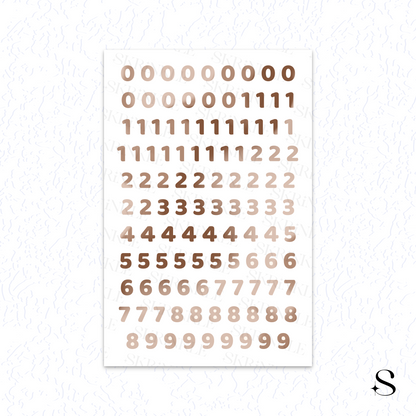 Letters and numbers stickers