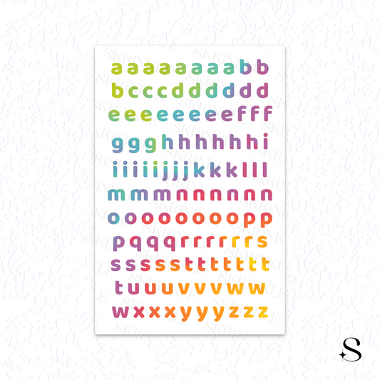 Letters and numbers stickers - New year 2026